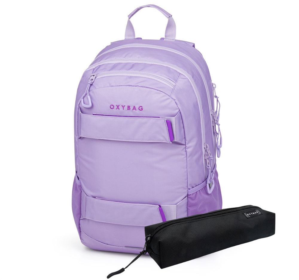 OXYBAG Študentský batoh + etue Oxy Sport Violet