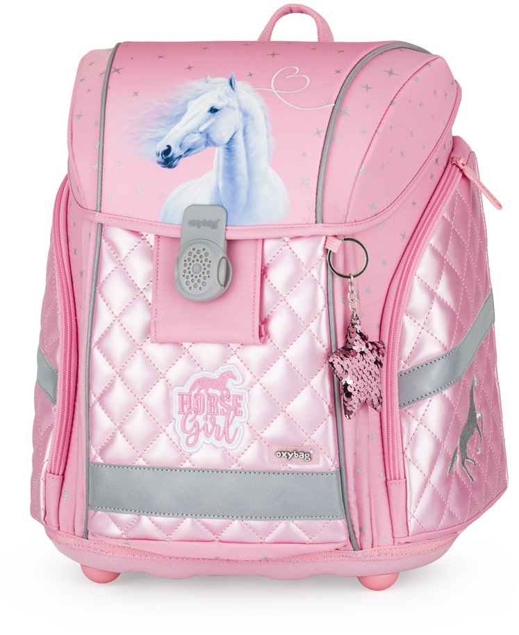 OXYBAG Školský batoh PREMIUM LIGHT kôň romantic
