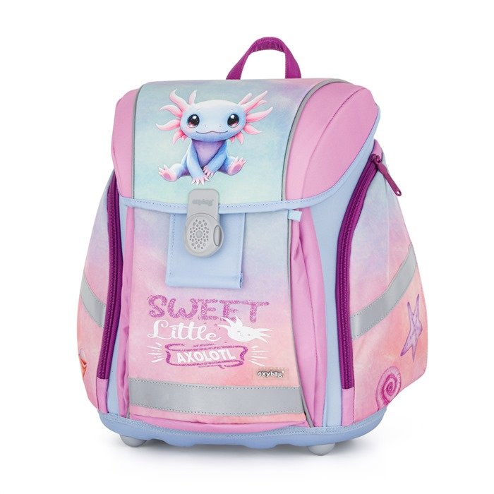 OXYBAG Školský batoh PREMIUM LIGHT Axolotl