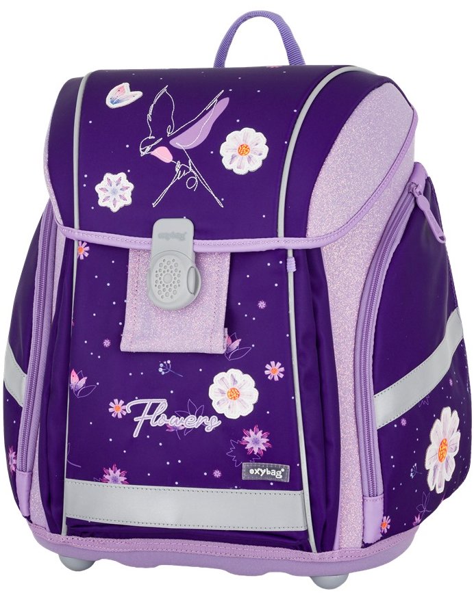 OXYBAG Školský batoh PREMIUM LIGHT Flowers