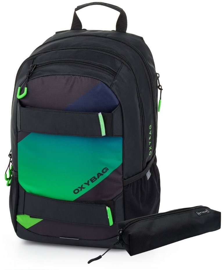 OXYBAG Študentský batoh + etui OXY SPORT Ombre boy