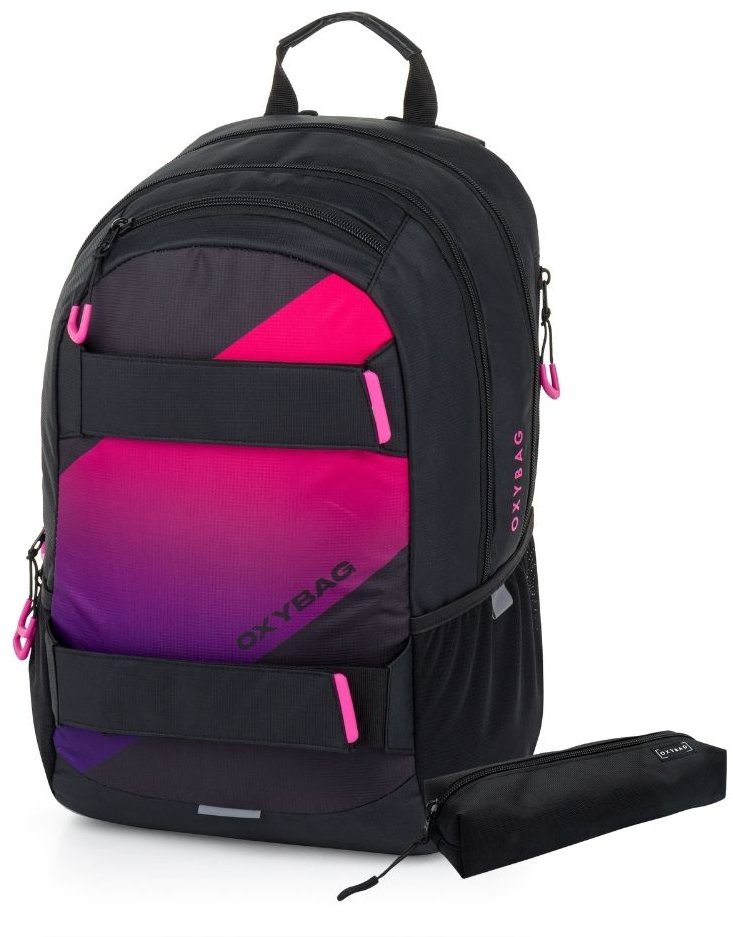 OXYBAG Študentský batoh + etui OXY SPORT Ombre girl