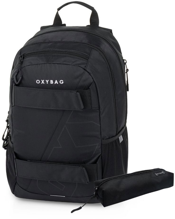 OXYBAG Študentský batoh + etui OXY SPORT Black