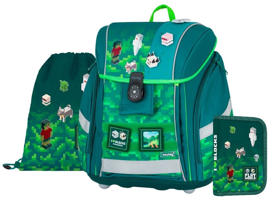 OXYBAG Školská sada 3 ks PREMIUM LIGHT Playworld