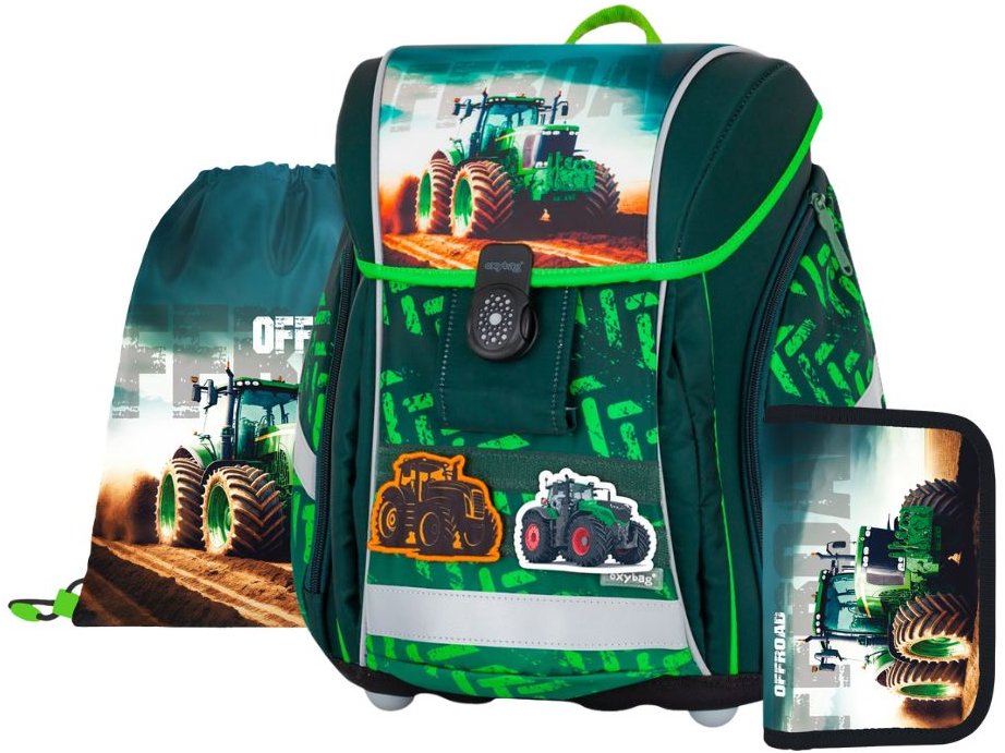 OXYBAG Školská sada 3 ks PREMIUM LIGHT traktor