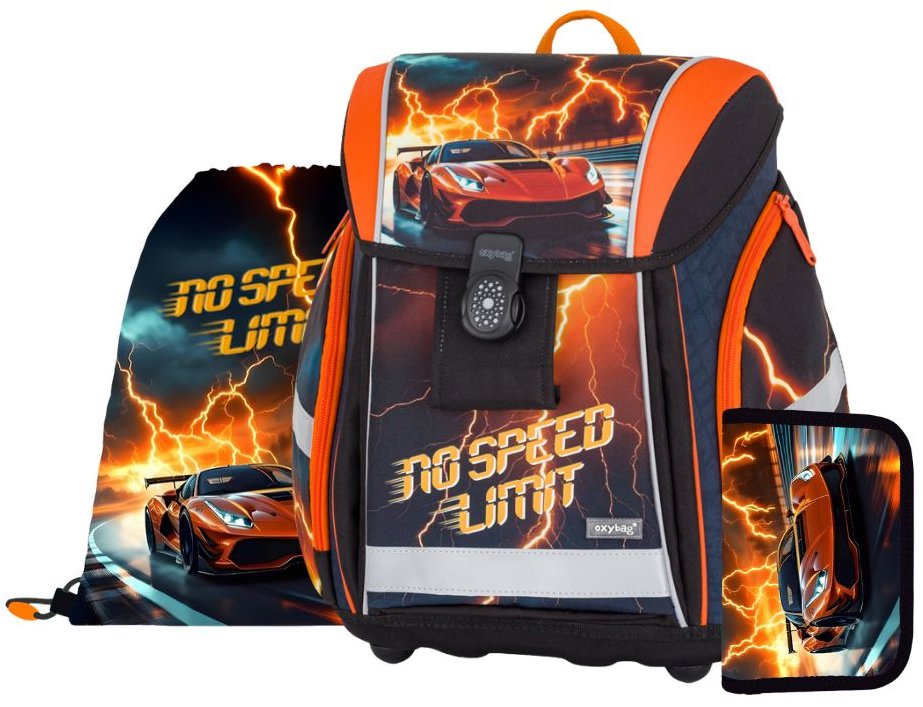 OXYBAG Školská sada 3 ks PREMIUM LIGHT auto 2