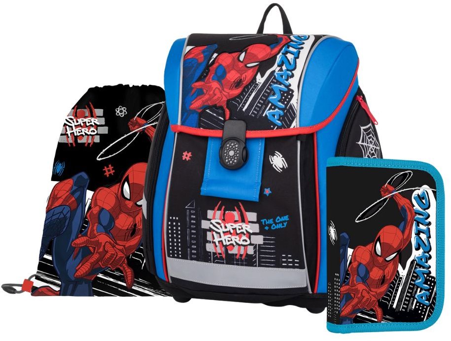 OXYBAG Školská sada 3 ks PREMIUM LIGHT Spiderman