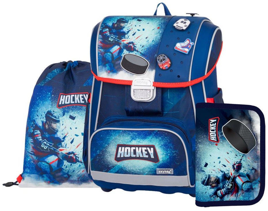 OXYBAG Školská sada 3 ks PREMIUM Hokej