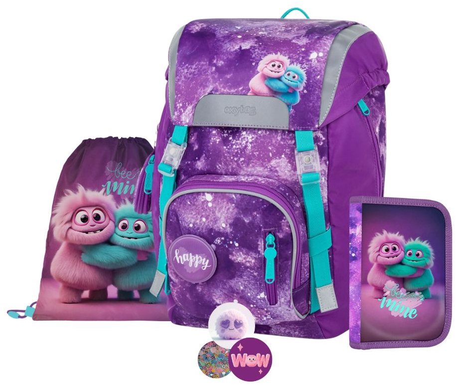 OXYBAG Školská sada 4 ks OXY SKY Monster