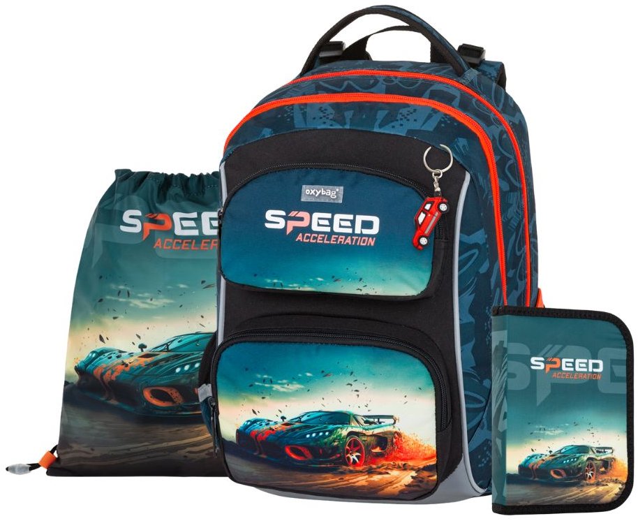 OXYBAG Školská sada 3 ks OXY JUMPER Auto