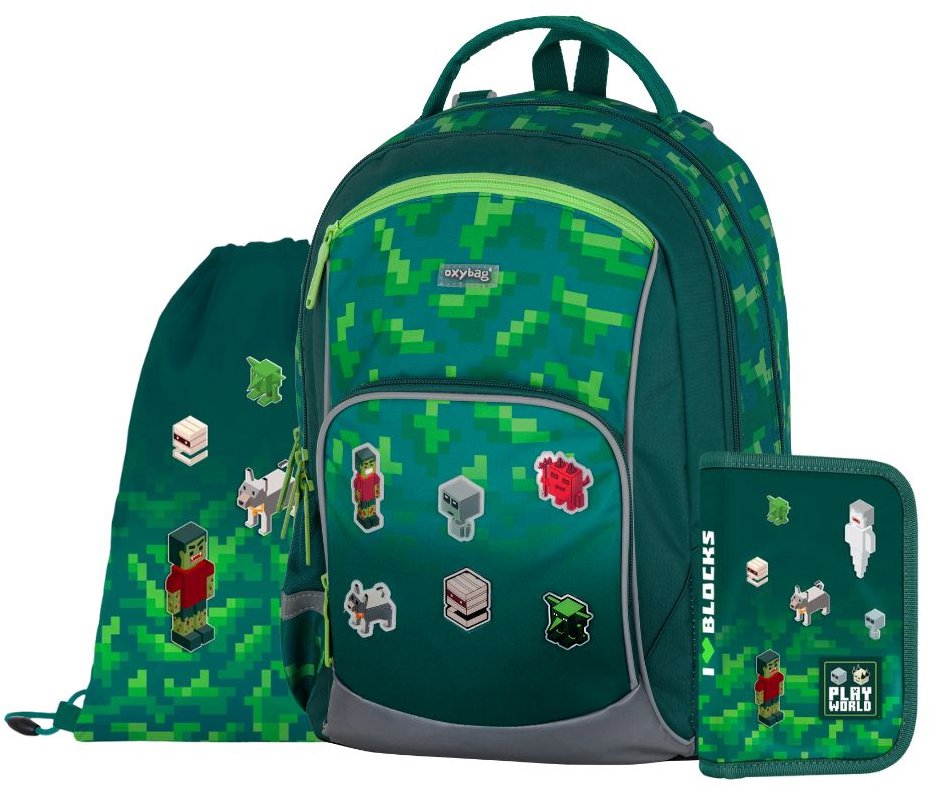 OXYBAG Školská sada 3 ks OXY GO Playworld