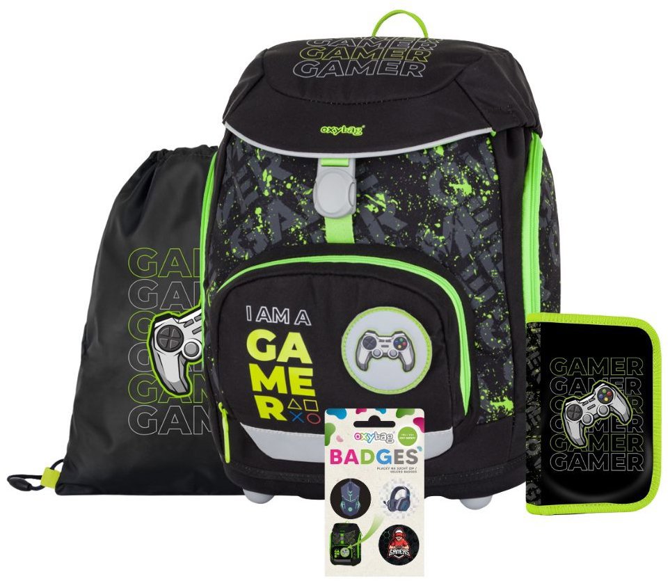 OXYBAG Školská sada 4 ks OXY Sherpy Gamer