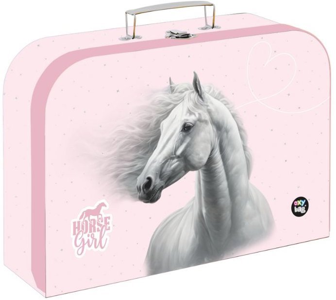 Oxybag Kufrík lamino 34 cm PREMIUM LIGHT kôň romantic