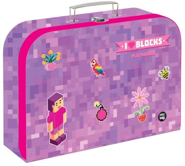 Oxybag Kufrík lamino 34 cm PREMIUM Playworld Girl