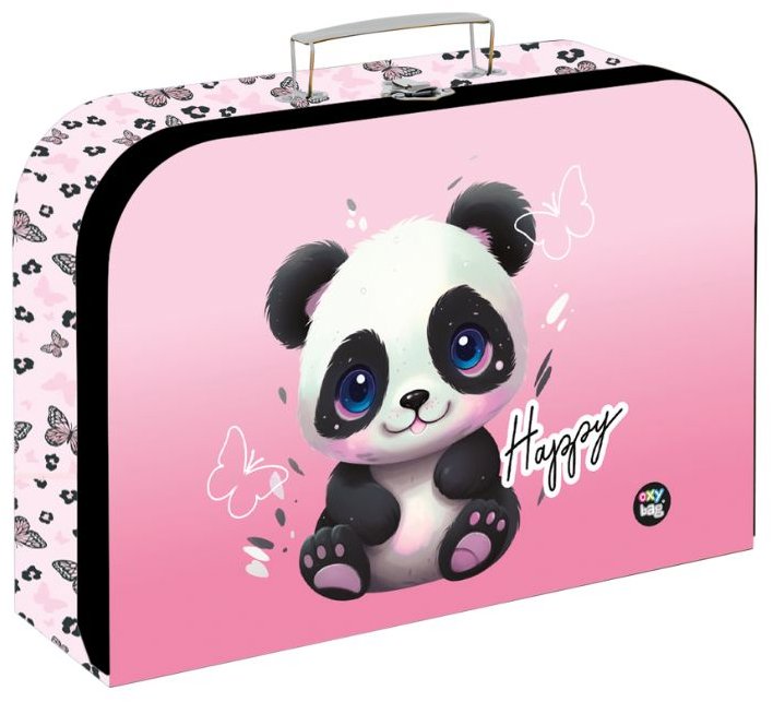 Oxybag Kufrík lamino 34 cm PREMIUM Panda