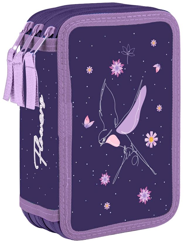 OXYBAG Peračník 3-poschodový prázdny Flowers