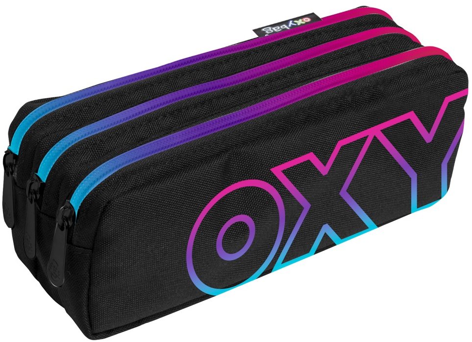 OXYBAG Etue, tri zipsy Rainbow Pink