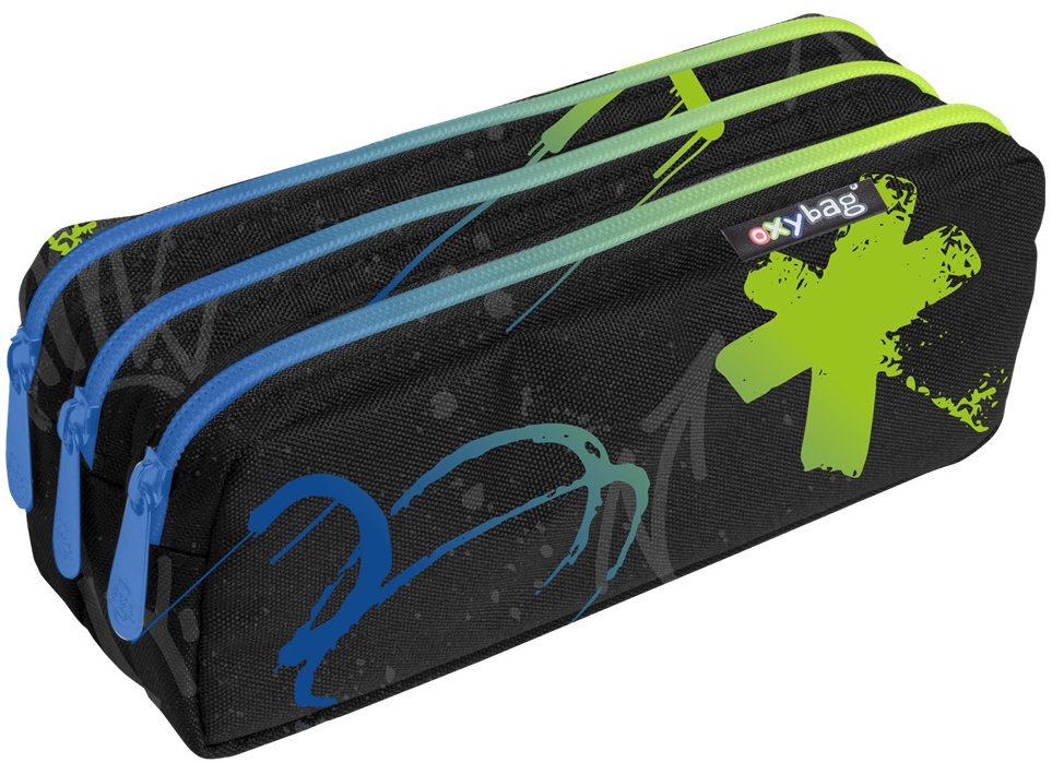 OXYBAG Etue, tri zipsy Graffiti boy