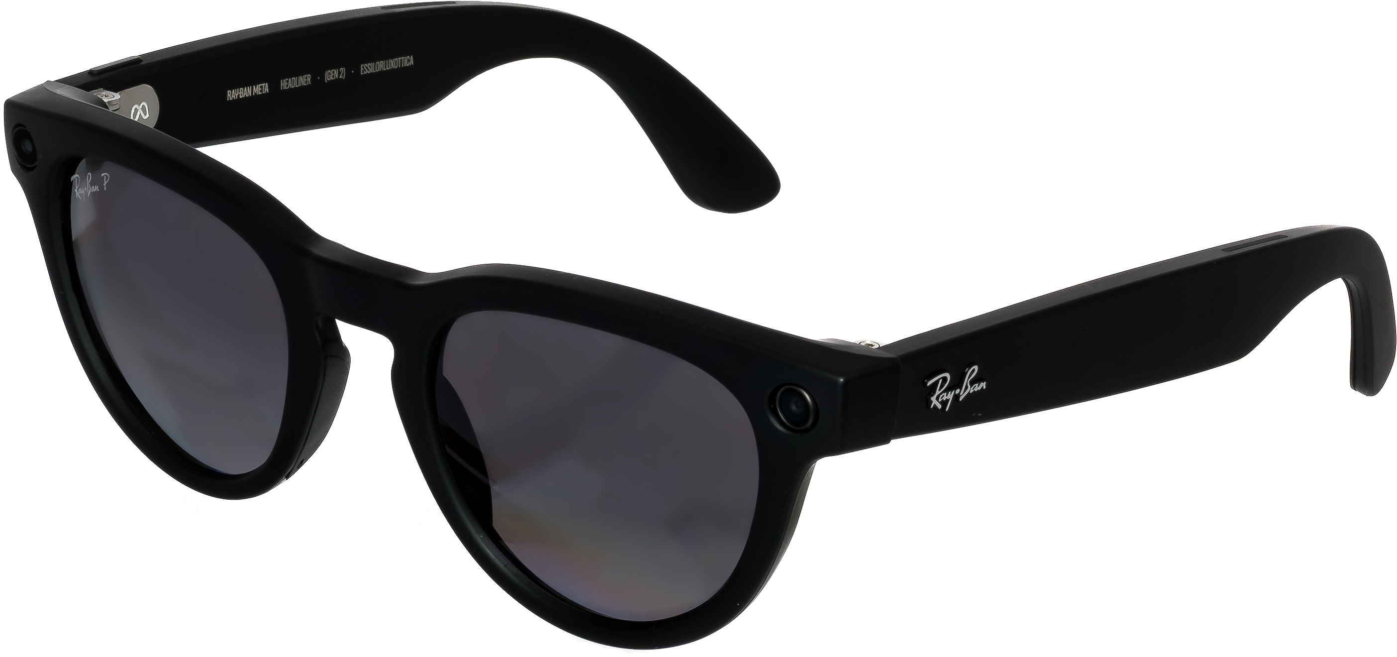 Meta RAY-BAN Meta Headliner (Standard) Smart Glasses (Gen 2) – Matte Black, Grey Polarized Gradient