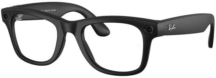 Meta RAY-BAN Meta Wayfarer (Large) Smart Glasses – Matte Black, Transitions Graphite Green