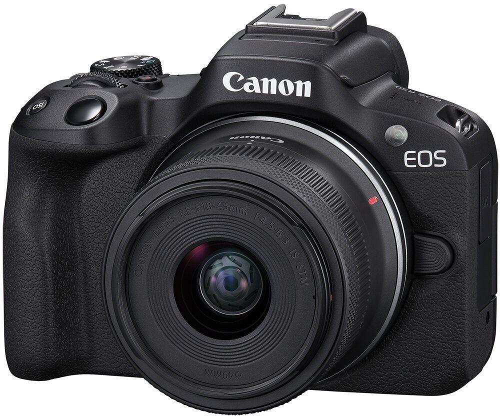 Canon EOS R50 čierny + RF-S 18 – 45 mm f/4,5 – 6,3 IS STM