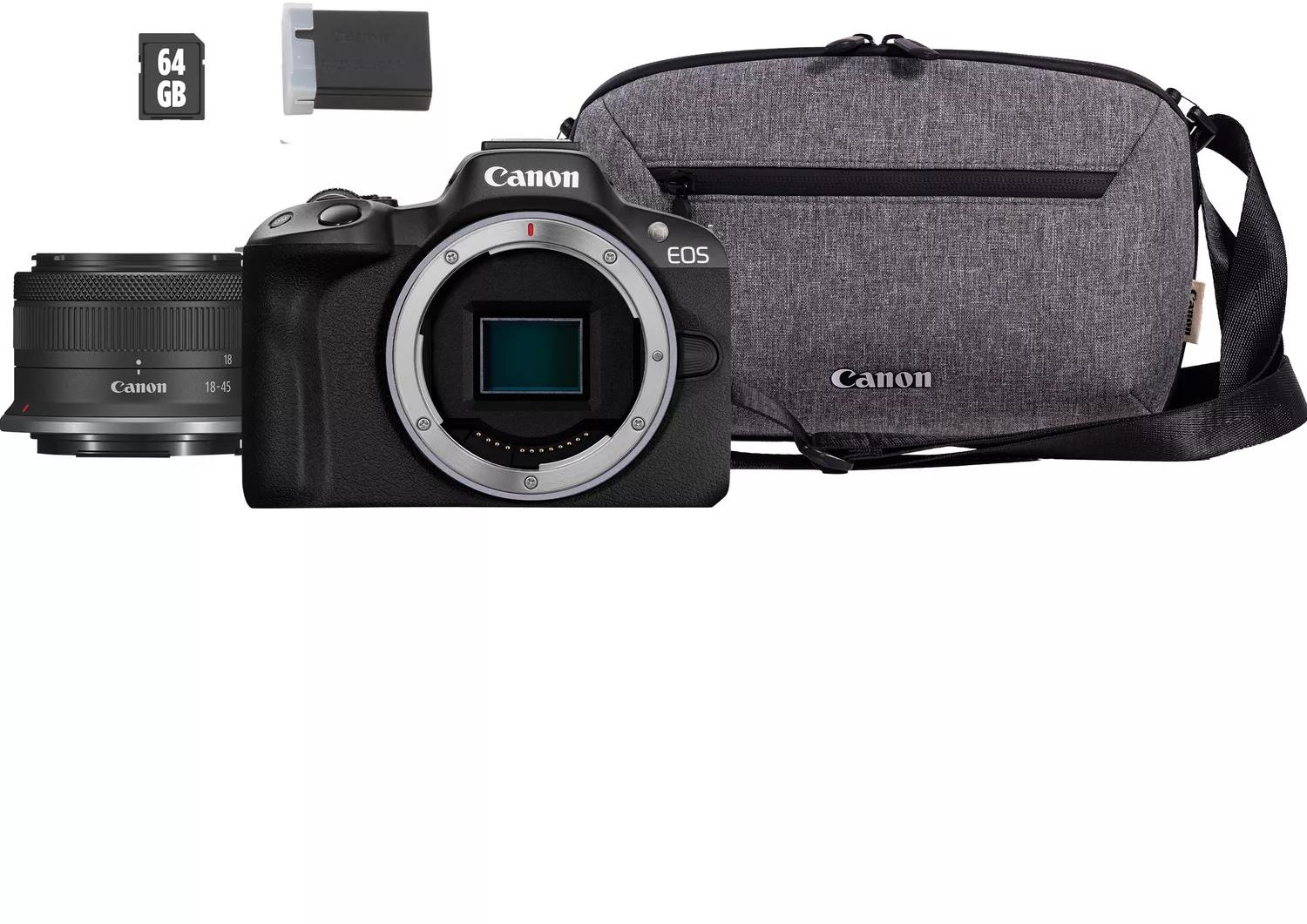 Canon EOS R50 čierny + RF-S 18–45 IS STM TRAVEL KIT