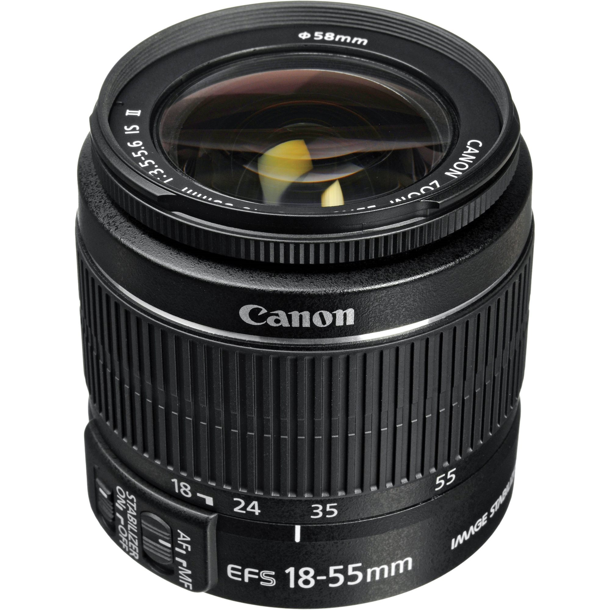 Canon EF-S 18 – 55 mm f/3,5 – 5,6 IS II Zoom čierny
