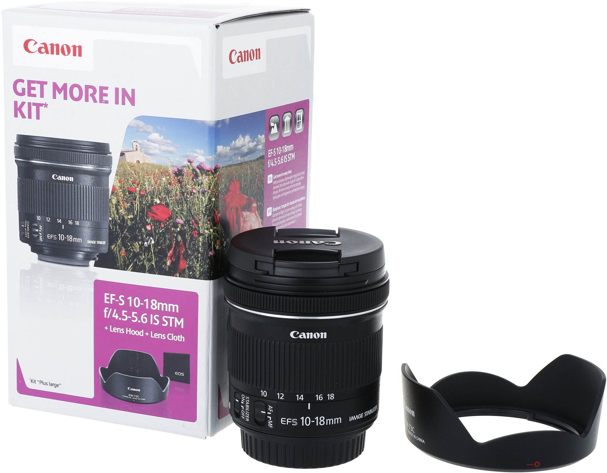 Canon EF-S 10 – 18 mm f/4.5 – 5.6 IS STM + EW-73C