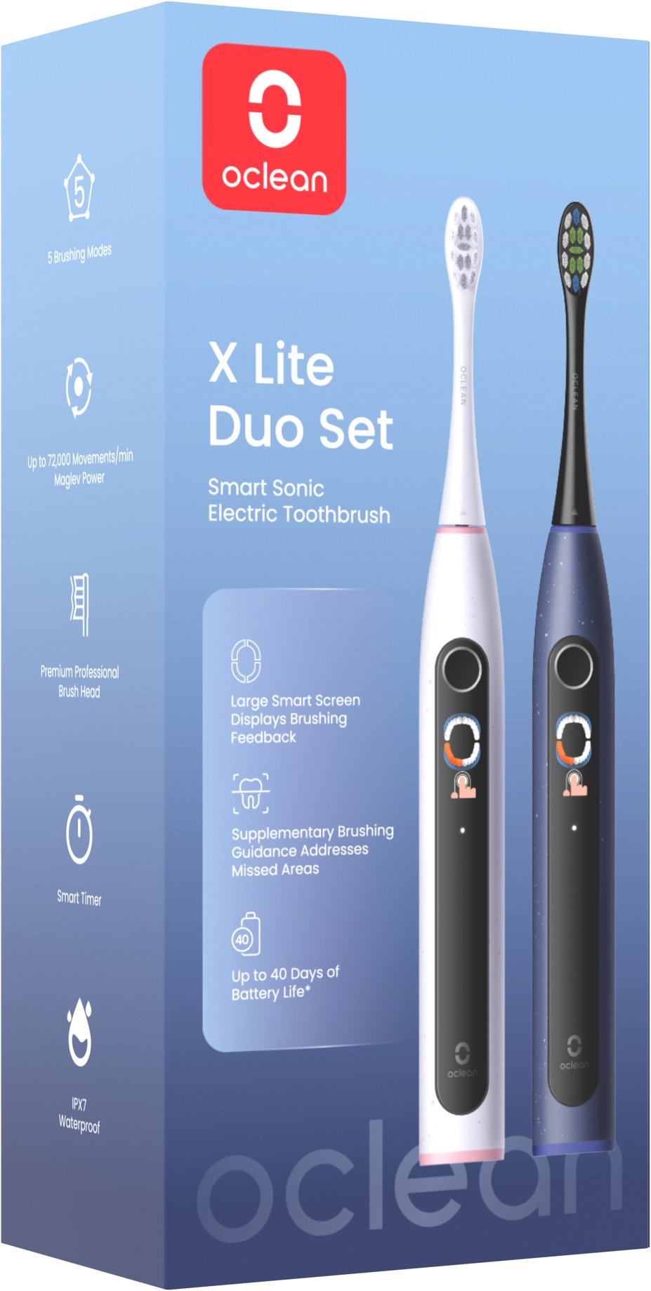 Oclean X Lite Duo Sada, Dark Blue + Grey