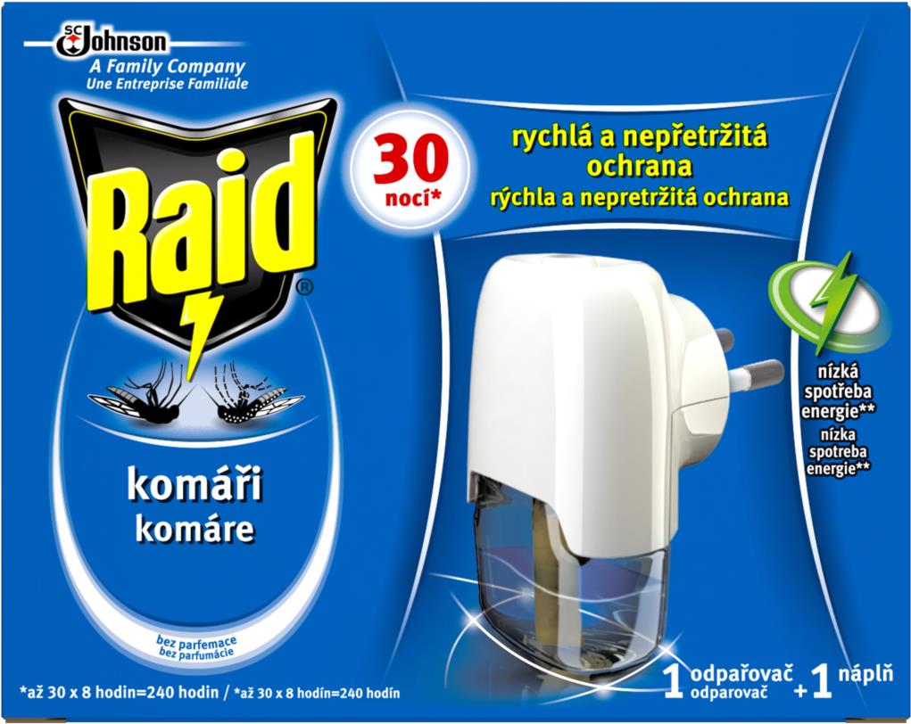 RAID elektrický odparovač 1 + 21 ml
