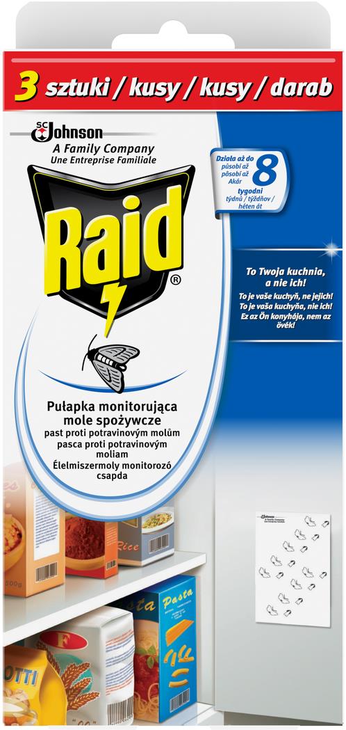 RAID proti potravinovým moľom, 3 ks