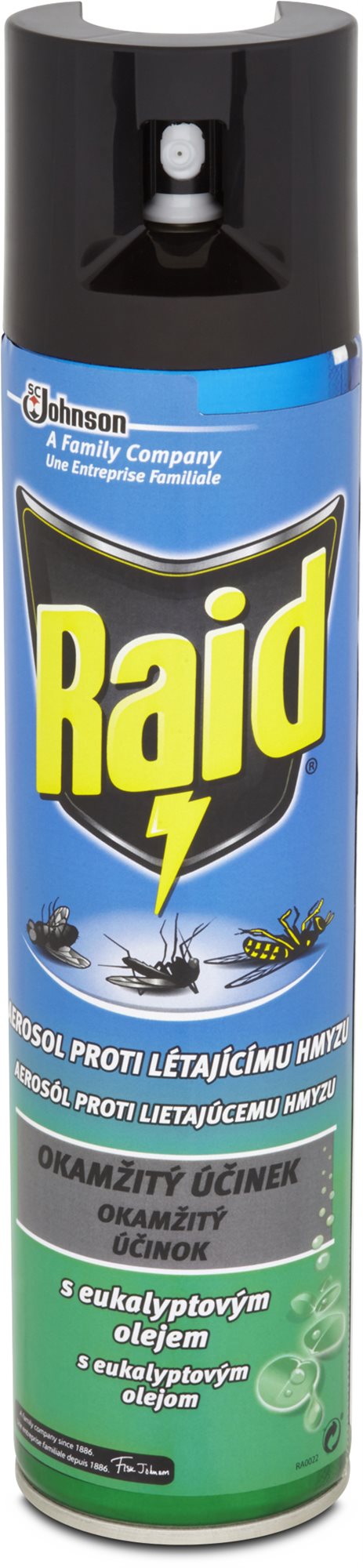 RAID proti lietajúcemu hmyzu s eukalyptovým olejom 400 ml