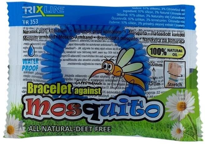 TRIXLINE repelentný náramok mosquito na jedno použitie, mix farieb, 1 ks