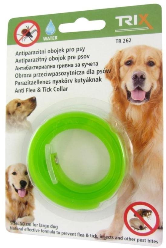 TRIXLINE, obojok antiparazitný pre psy proti kliešťom, mix farieb, 50 cm