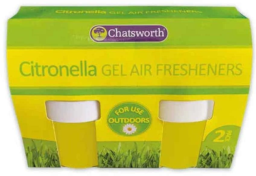 CITRONELLA, gélové osviežovače proti hmyzu, 2 ks
