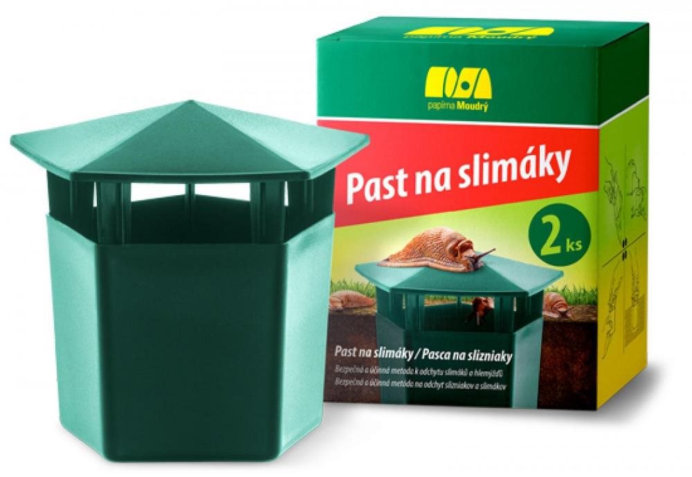 PAPÍRNA MOUDRÝ, pasca na slimáky, domček, 2 ks