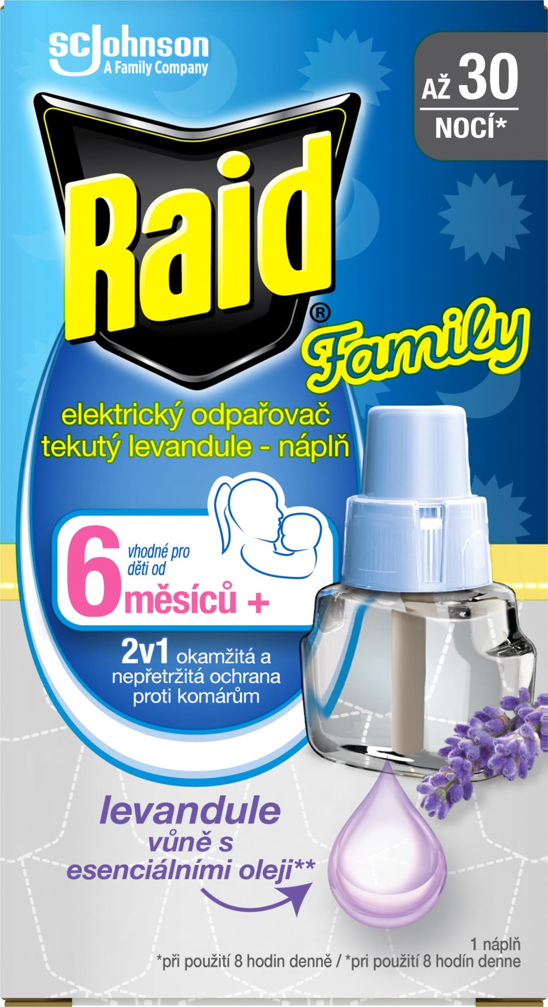 RAID Family tekutá náplň do el. odparovača s vôňou levandule 21 ml