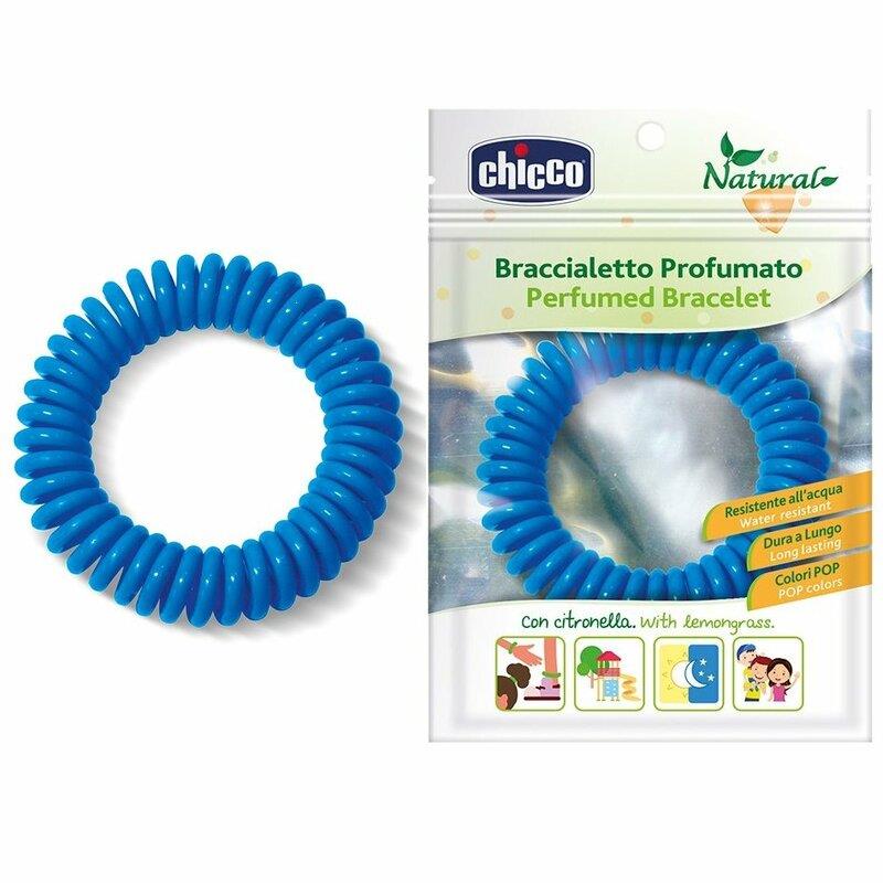 CHICCO, náramky proti komárom (mix farieb), 1 ks