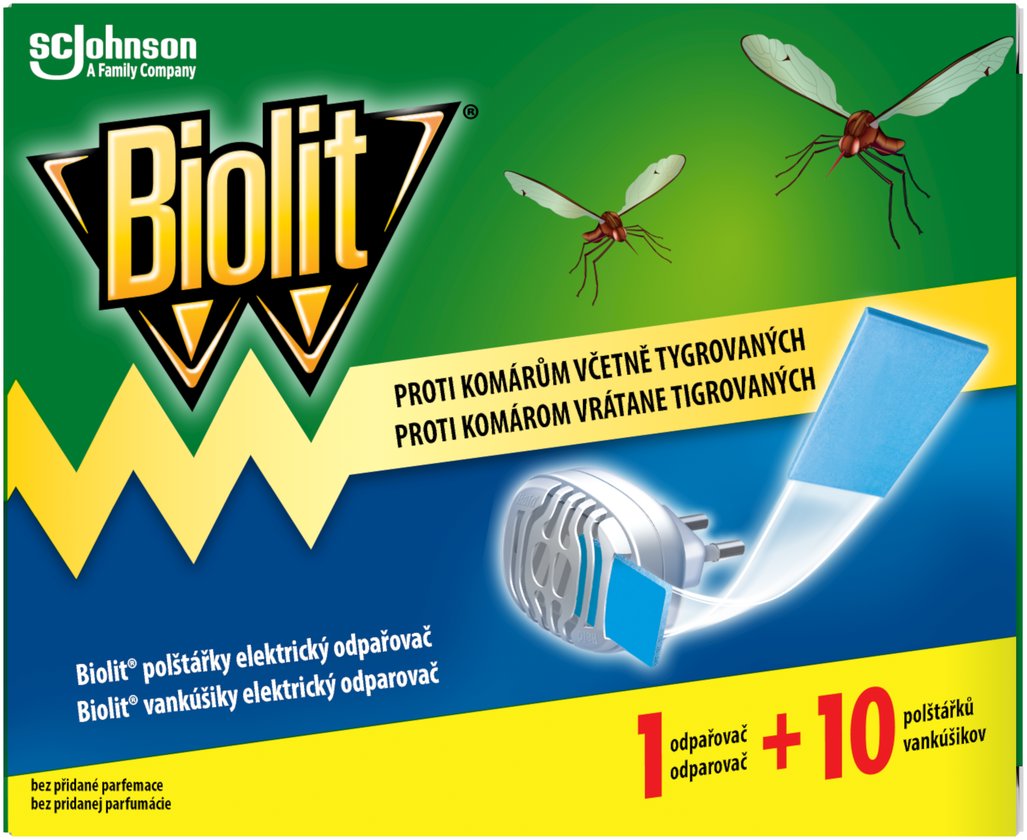 BIOLIT Elektrický odparovač so suchou náplňou 1 + 10 ks