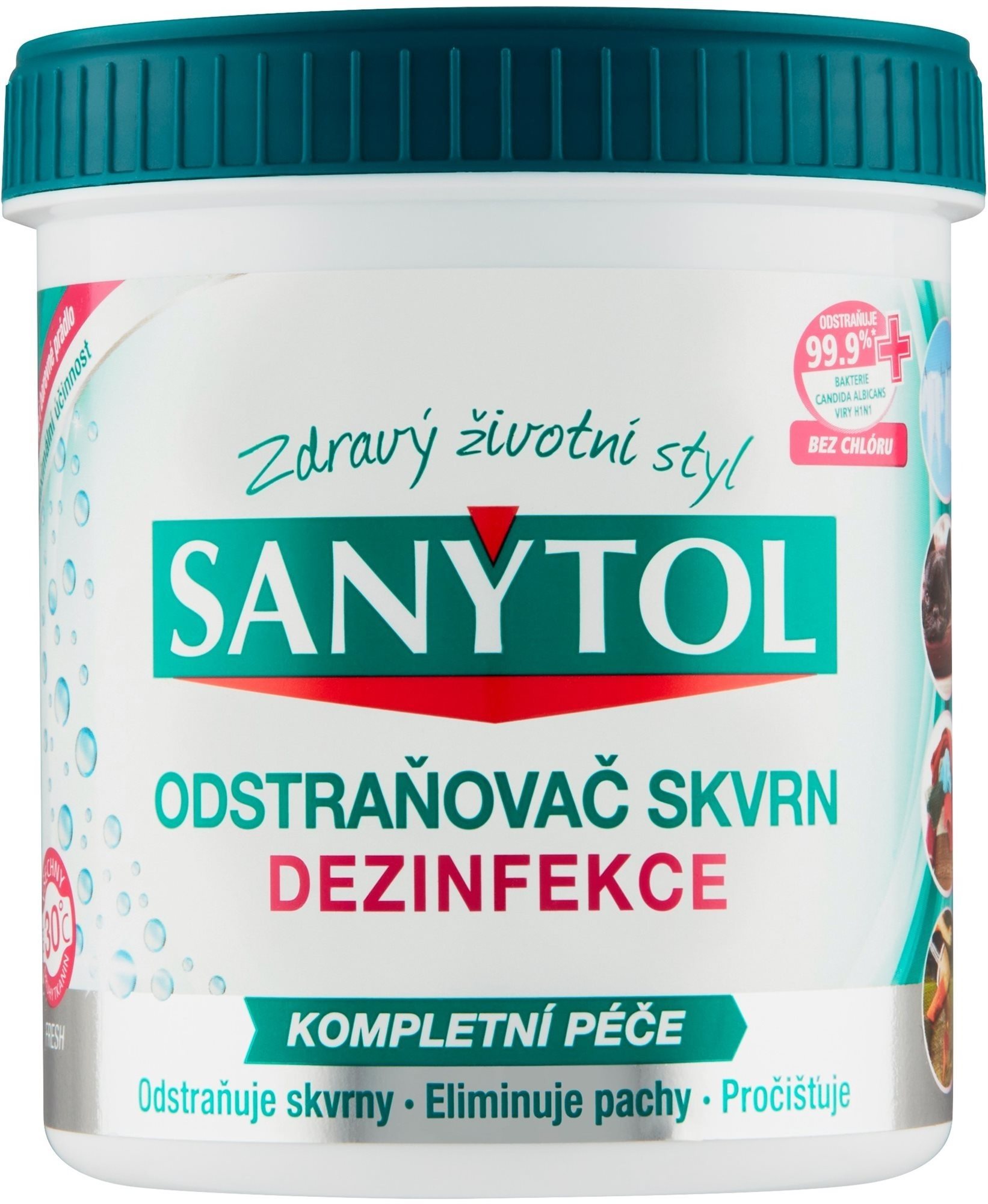SANYTOL dezinfekčný odstraňovač škvŕn 450 g