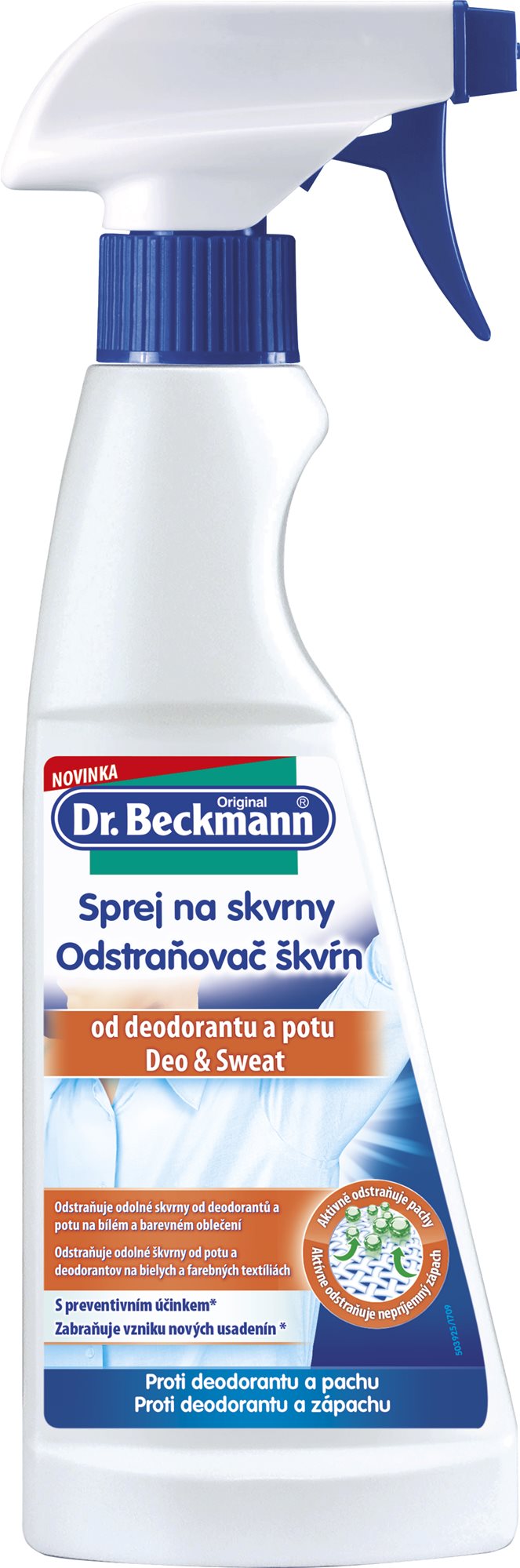 DR.BECKMANN Sprej na škvrny od dezodorantu a potu 250 ml