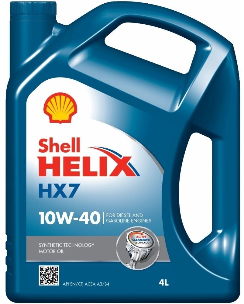 SHELL HELIX HX7 10W-40 4 l