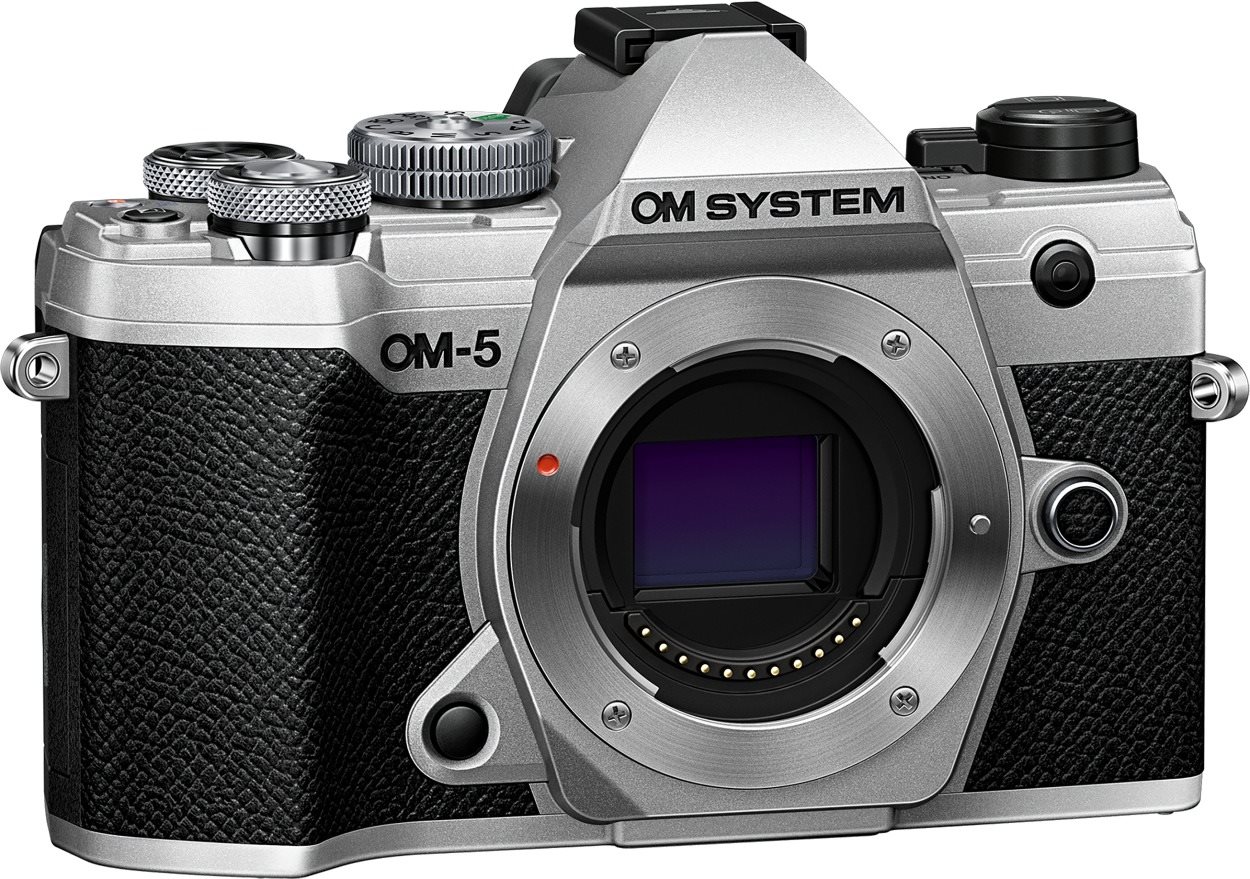 OM SYSTEM OM-5 telo strieborné
