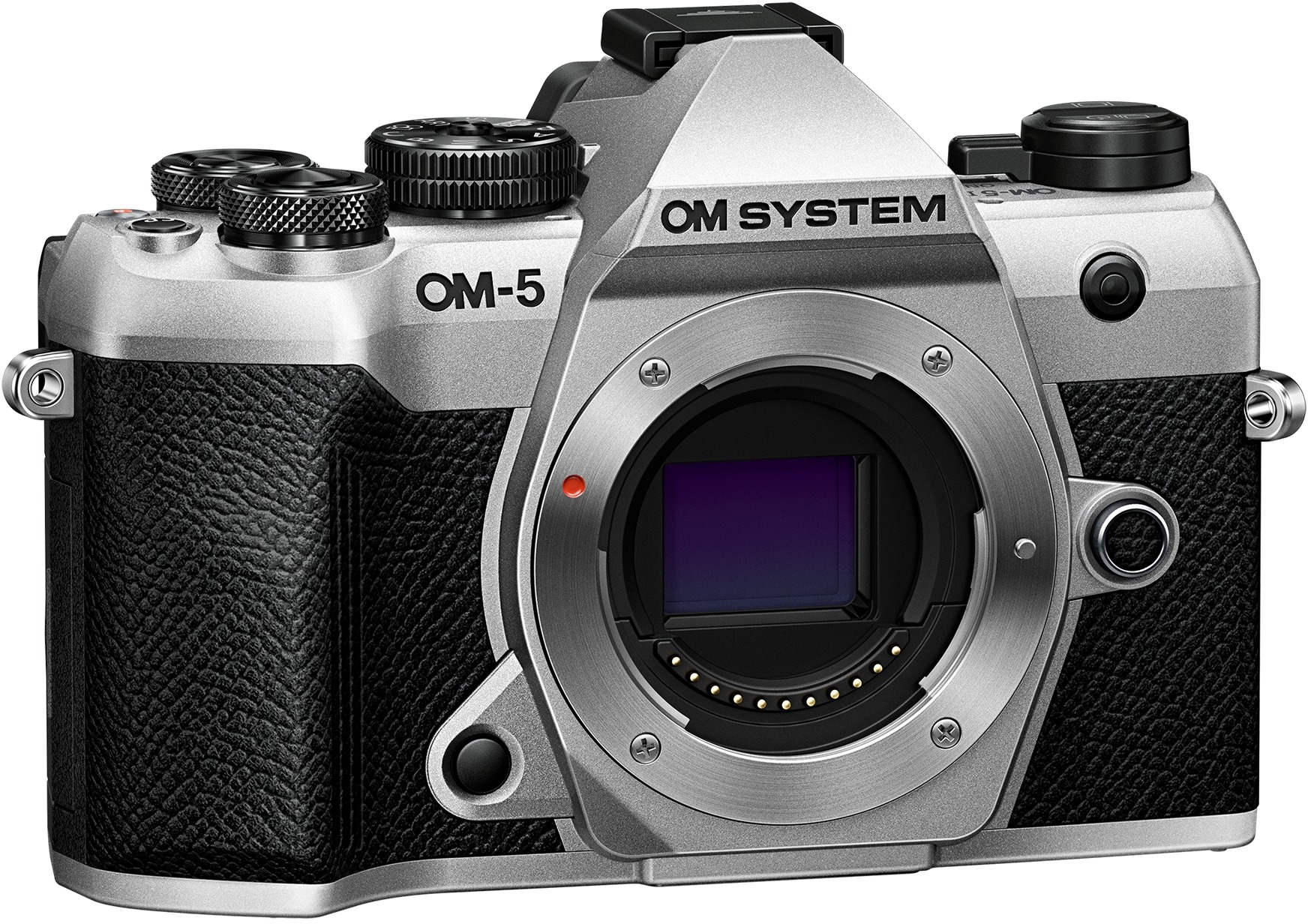 OM SYSTEM OM-5 II telo strieborné