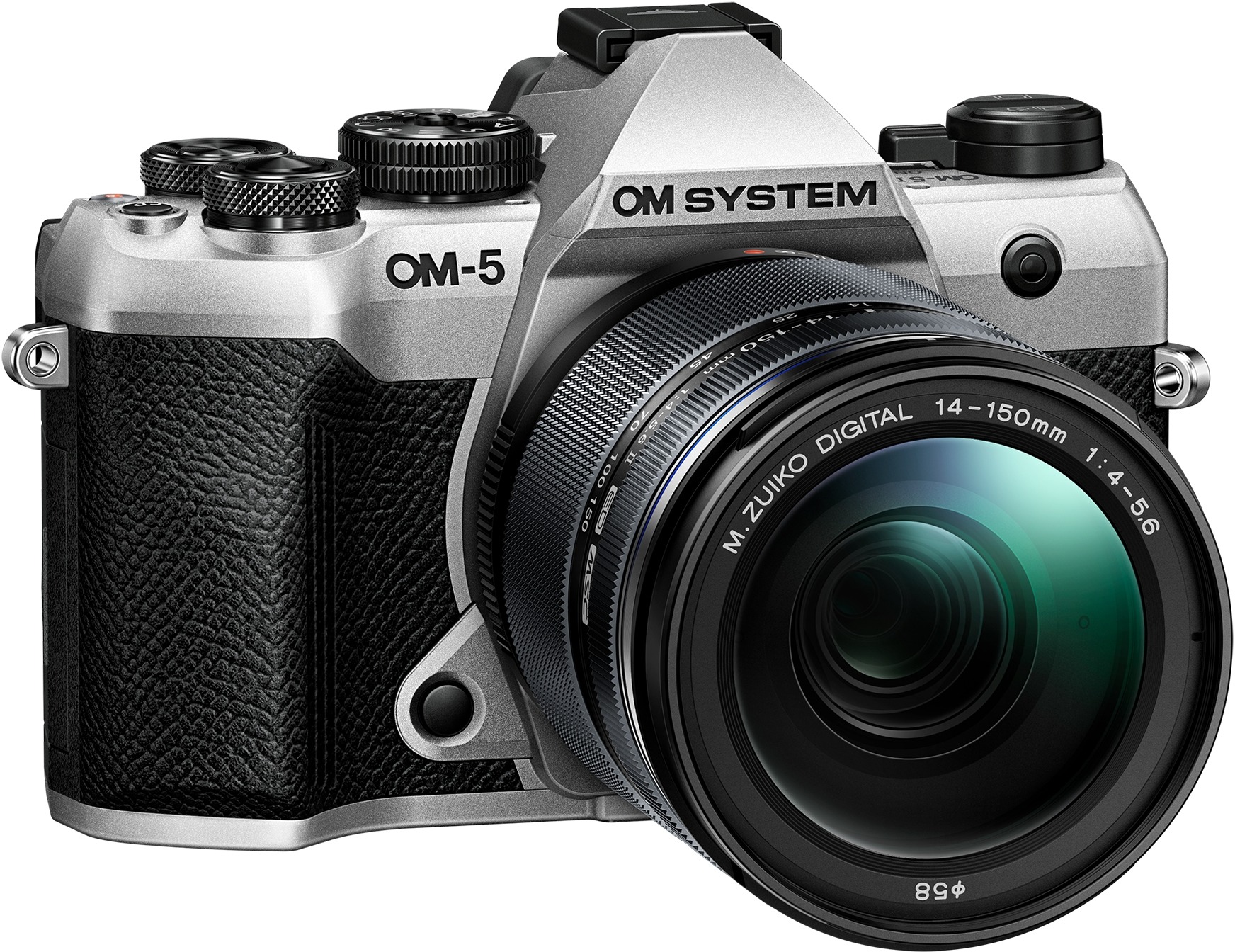 OM SYSTEM OM-5 II telo strieborné + M. Zuiko Digital 14 – 150 mm f/4 – 5,6 II PRO lens