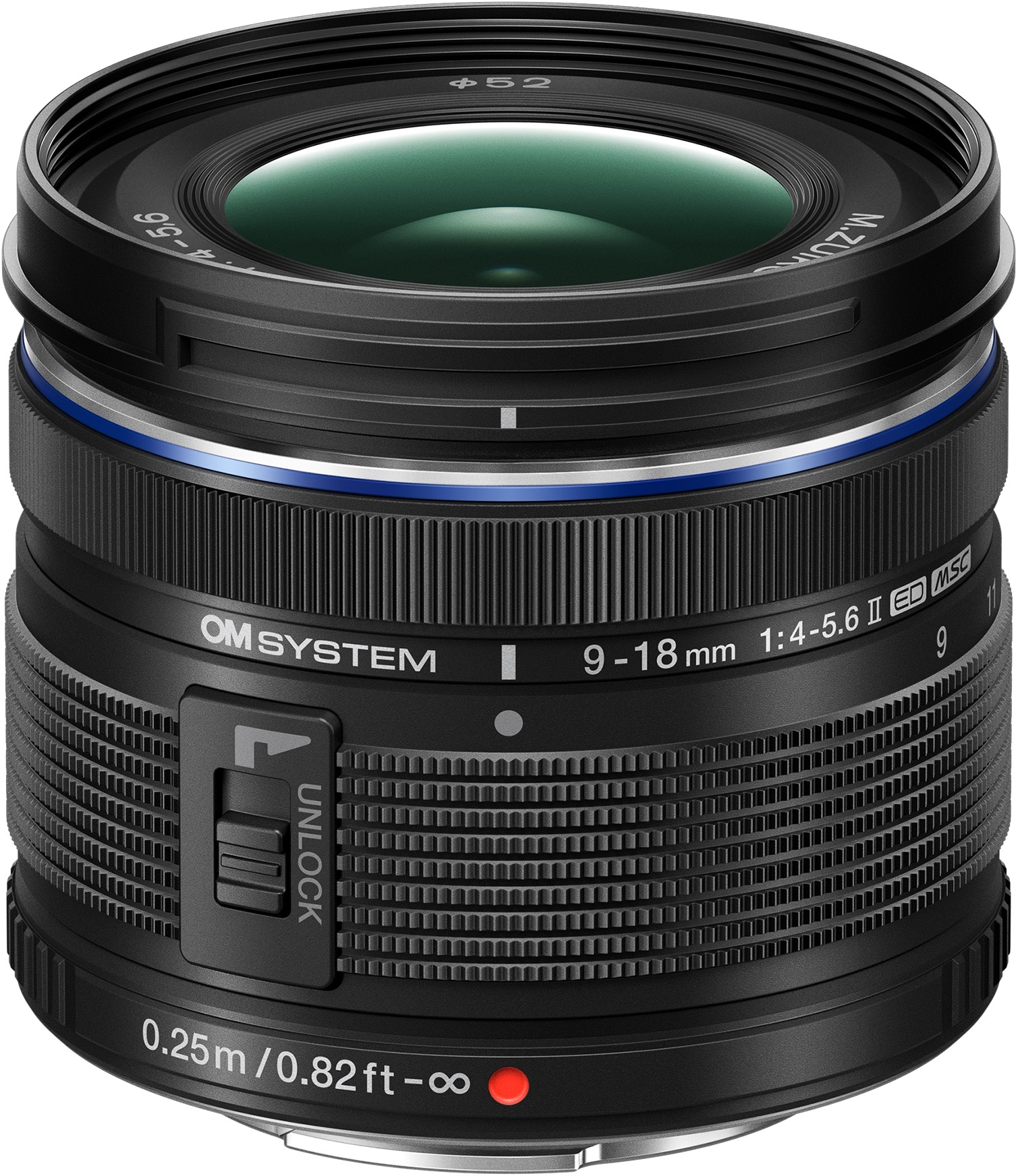 OM SYSTEM M.ZUIKO 9 – 18 mm II f/4,0 – 5,6 čierny