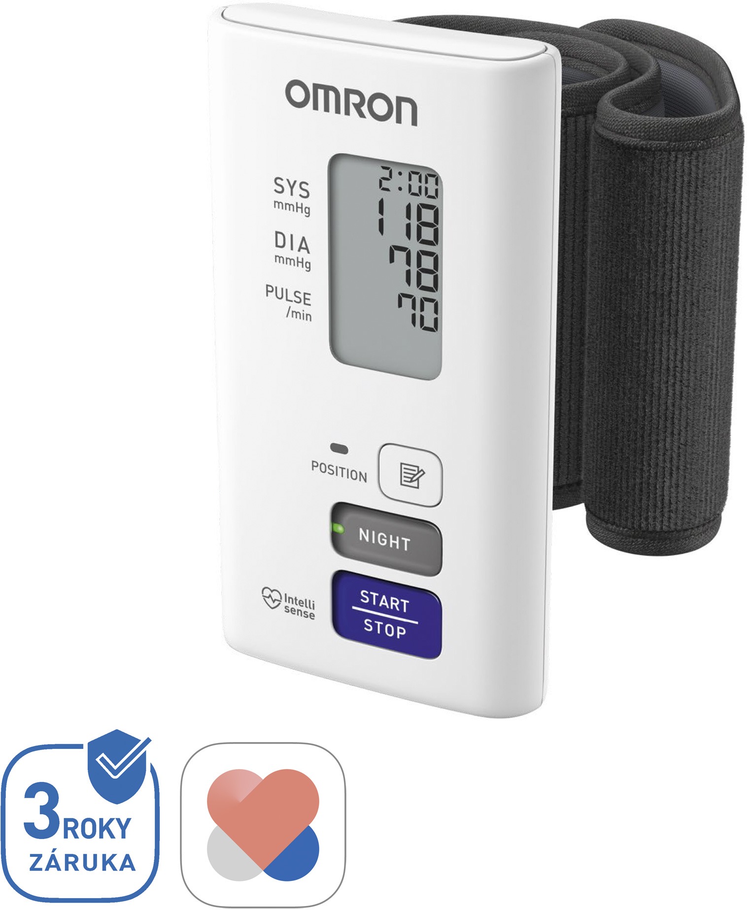 OMRON NightView s Bluetooth, 3 roky záruka