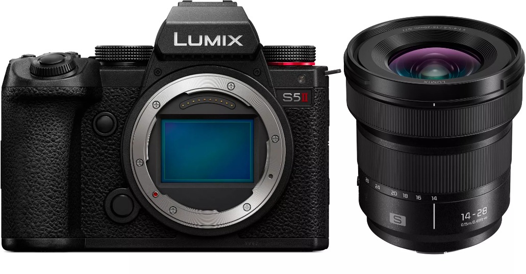 Panasonic Lumix DC-S5 Mark II, telo + Lumix S 14 – 28 mm f/4 – 5,6 Macro