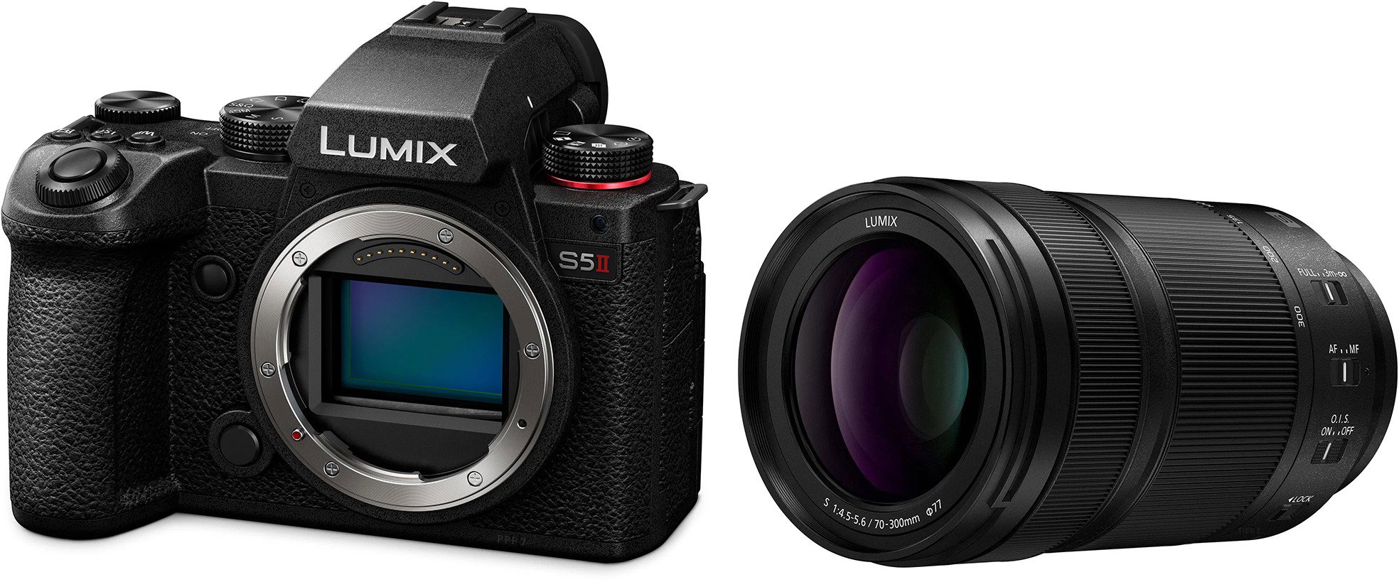 Panasonic Lumix DC-S5 Mark II + Lumix S 70 – 300 mm F 4,5 – 5,6 Macro OIS
