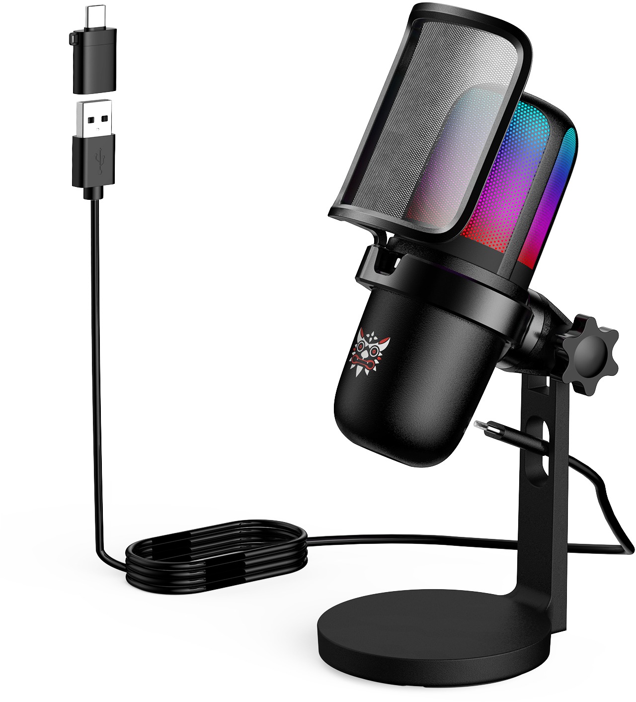Onikuma M730 Mic RGB Black